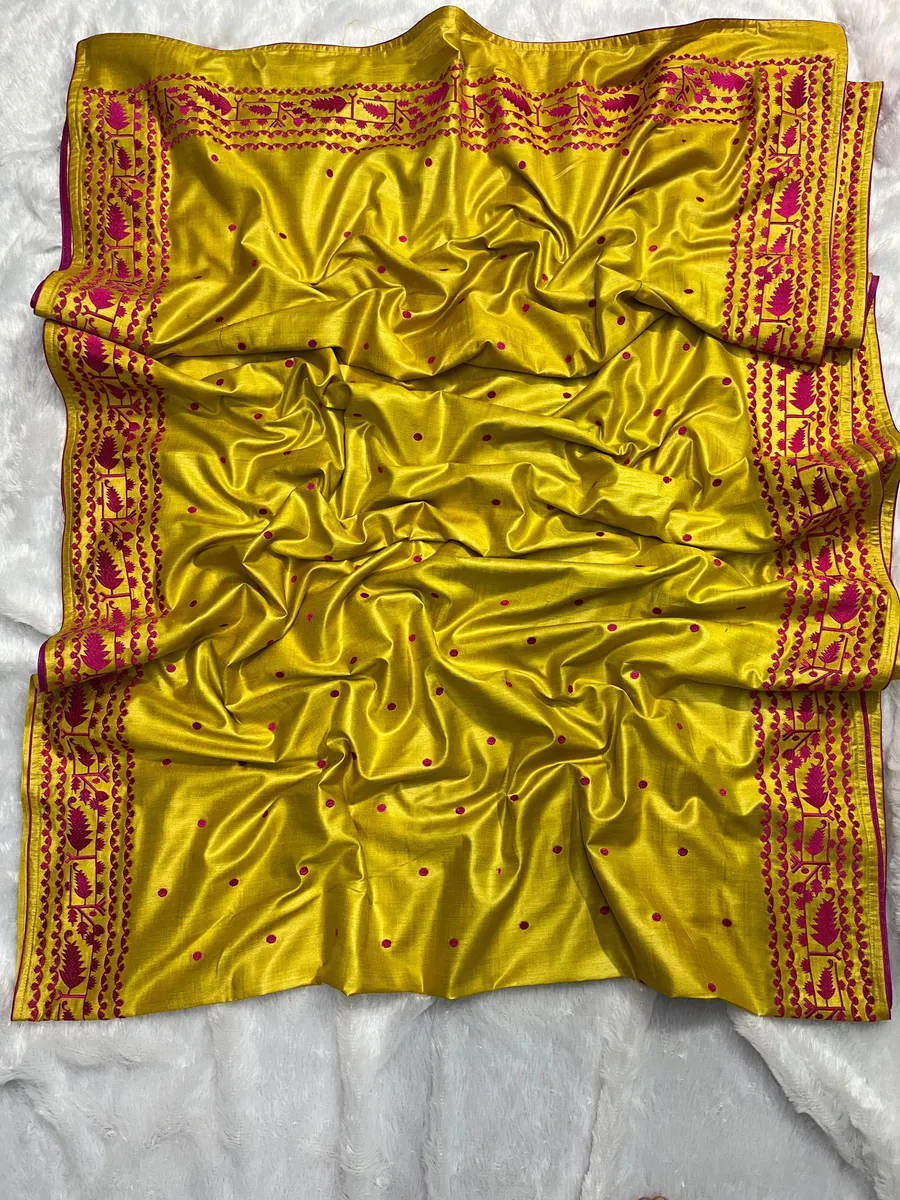 Pure Tussar Munga Silk Saree with Natural Texture & Elegant Lustre